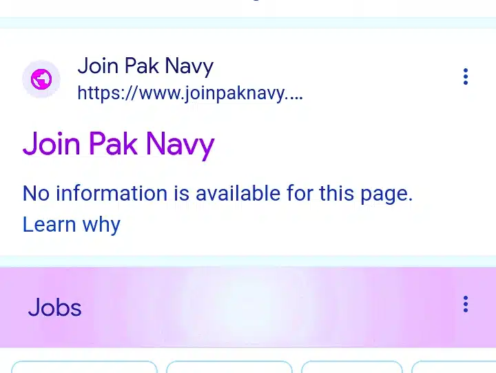 PAKISTAN Navy Jobs 2024